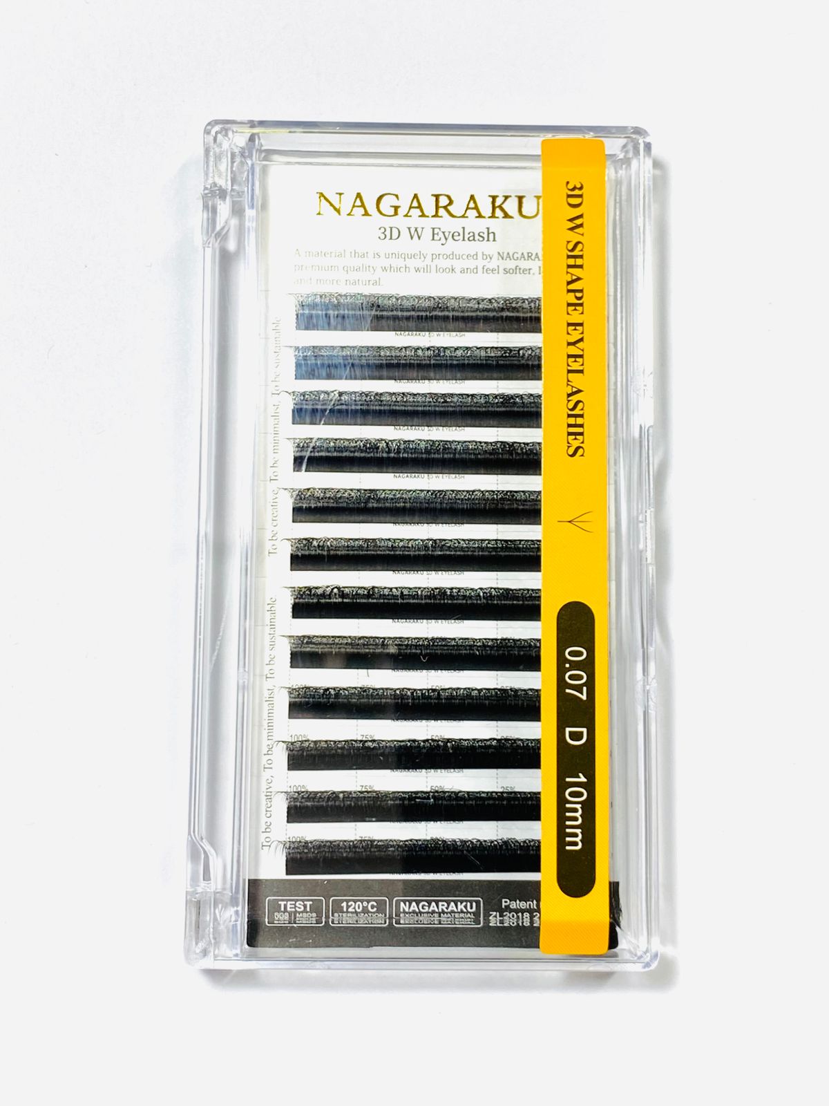 3D W SHAPE EYELASH 0.07D 10mm