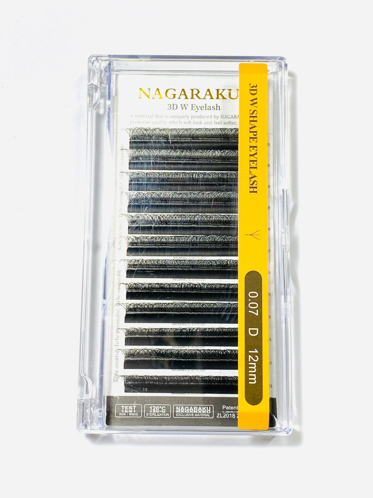 3D W SHAPE EYELASH 0.07D 12mm