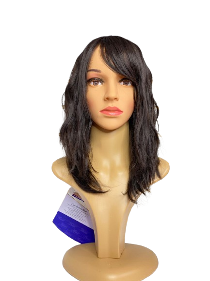 Peluca corta división de lado