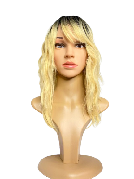 Peluca corta división de lado