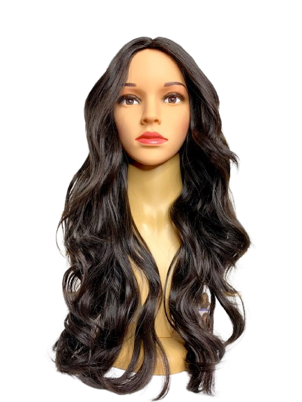 Peluca con división de lado extended