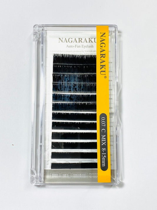 Auto - fan eyelash 0.07C MIX 8-15mm