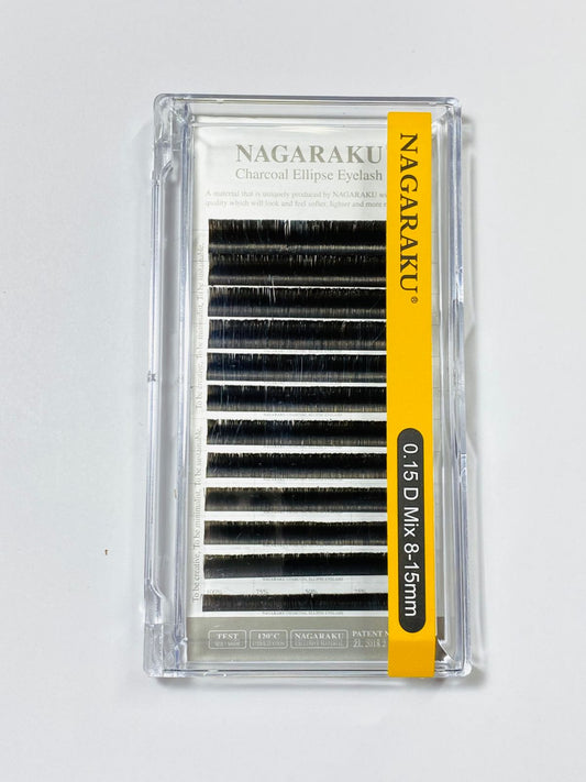 Charcoal Ellipse 0.15 D Mix 8 - 15mm