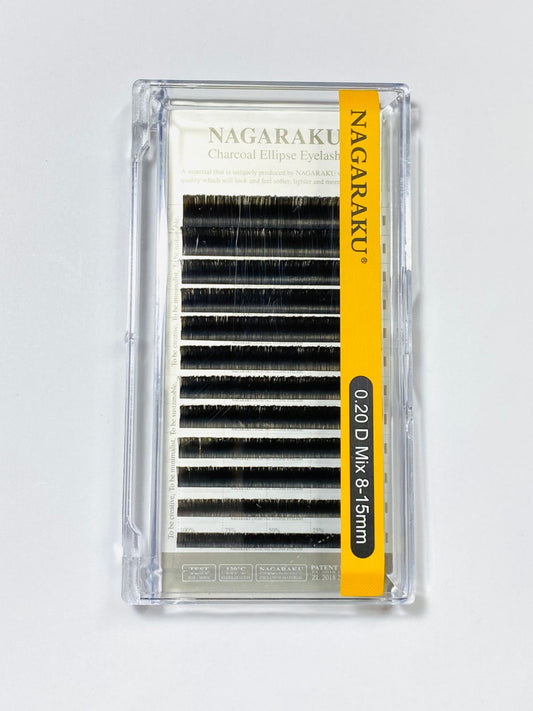 Charcoal Ellipse 0.20 D Mix 8 - 15mm