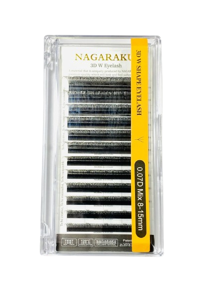 Blister de pestañas Nagaraku 3D W SHAPE 0.07 D