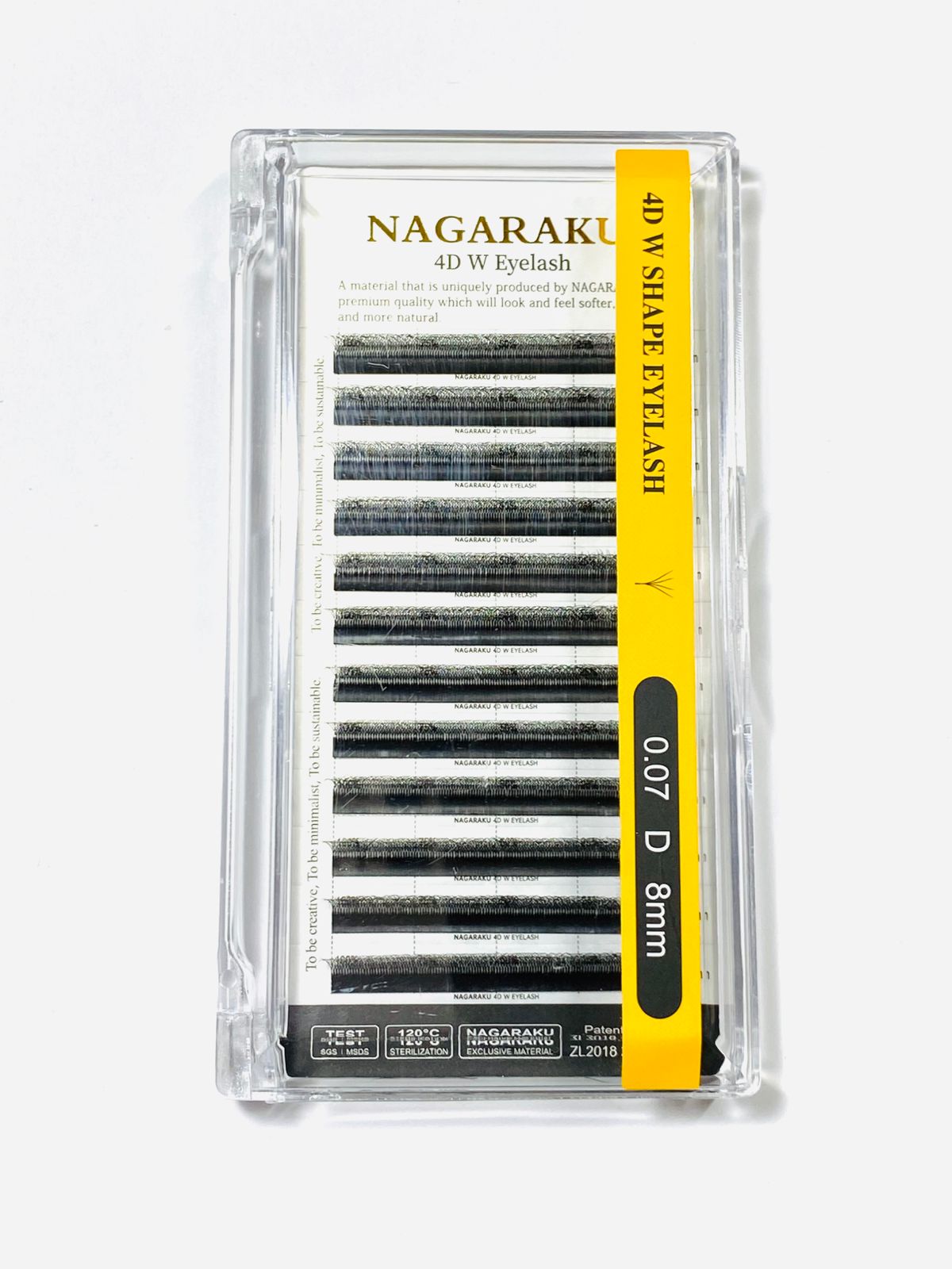 4D W SHAPE EYELASH 0.07D 8mm