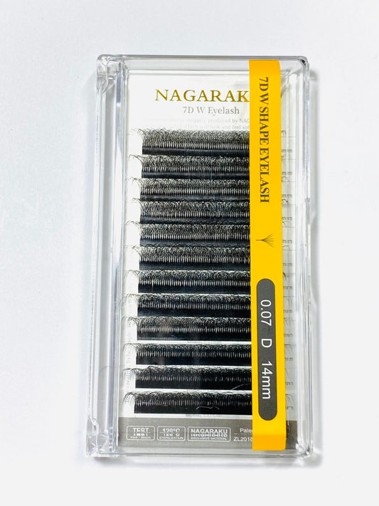7D W SHAPE EYELASH 0.07D 14mm