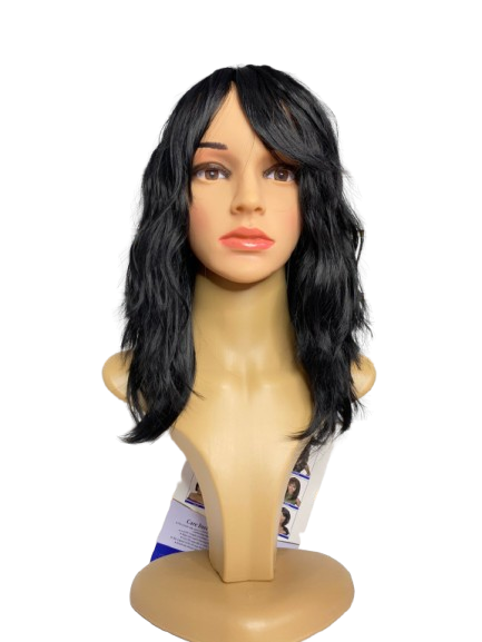 Peluca corta división de lado