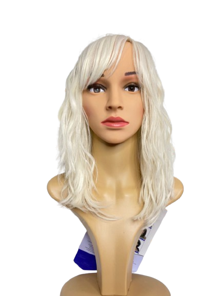 Peluca corta division de lado