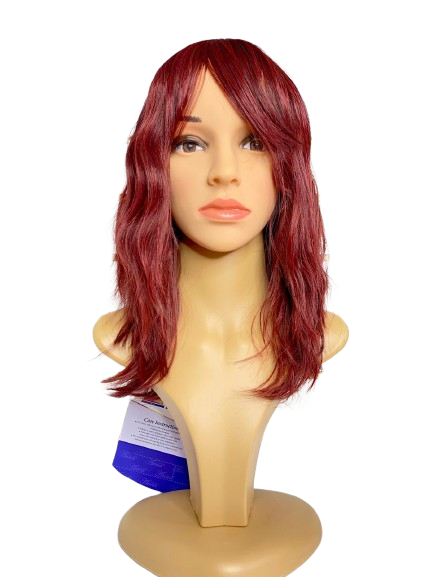 Peluca corta division de lado