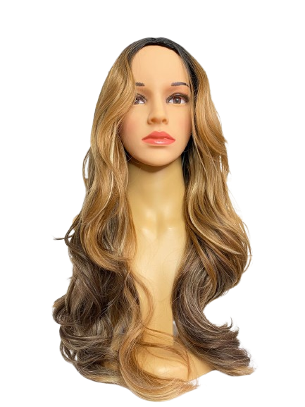 Peluca con división de lado extended