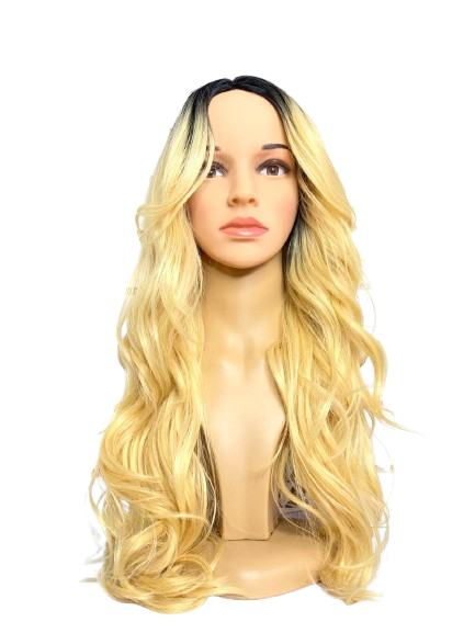 Peluca con división de lado extended