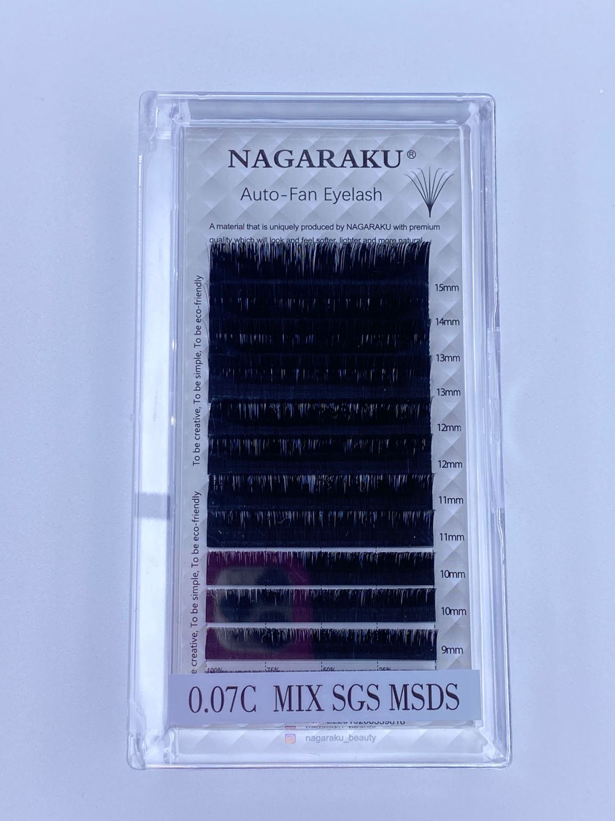 Auto - fan eyelash 0.07C MIX SGS MSDS